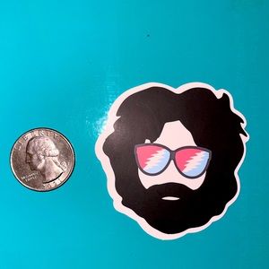 🔴4/$10 stickers (1) Jerry Garcia Sticker